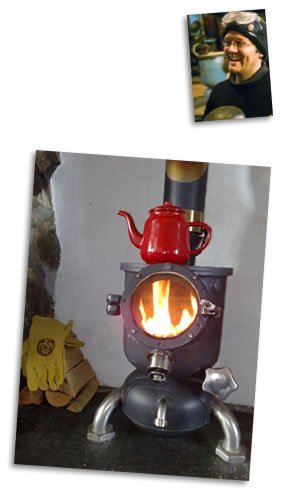 Dan and hotpod stove